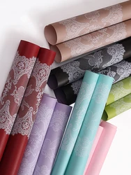 Cupid Embossed Lace Flower Wrapping Paper, Handmade Bouquet Material, Art Pattern, DIY Craft, Gift Paper Roll