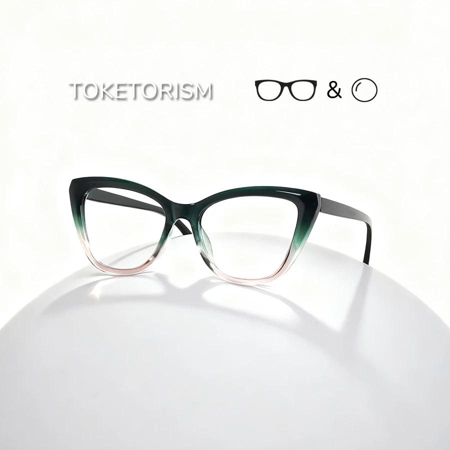 

Toketorism Vintage Reading Glasses Fashion Women's Optical Frames Anti Blue Computer Eyeglasses