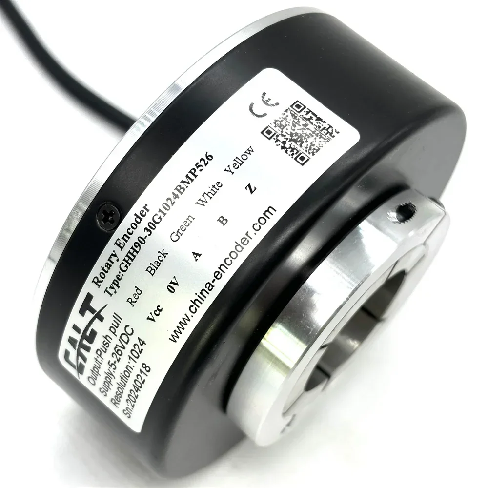 1024PPR GHH90-30G1024BMP526 Encoder Hollow Shaft 30mm Hole Incremental Encoder Rotary