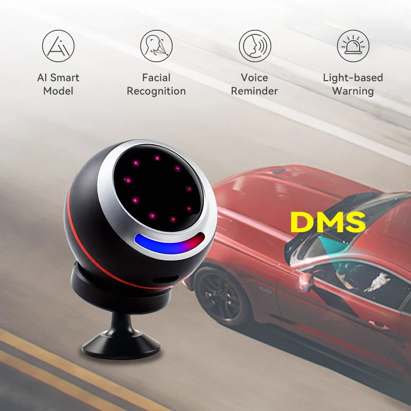 Hot 12V/24V Car/Trucks/Bus 1080P Auto Facial Recognition Anti Fatigue Sleepy Alarm AI Smart DMS Driver Monitoring System Camera