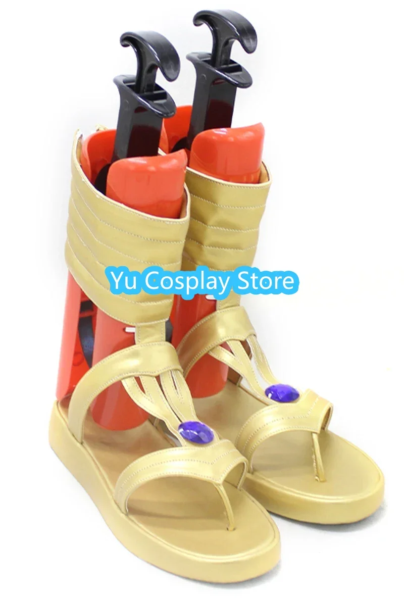 PU couro Cosplay sapatos, Jogo Identidade V Vidente, Botas de Halloween, Custom Made Prop