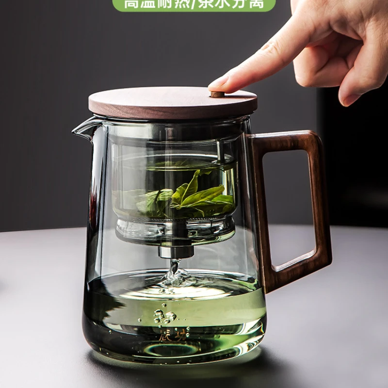 

One click tea separation and brewing tool