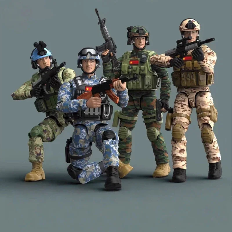 

Chinese Style Military Handmade Model Doll - Joint Movable Soldier Toy Perfect Birthday Gift & Reward for Boys