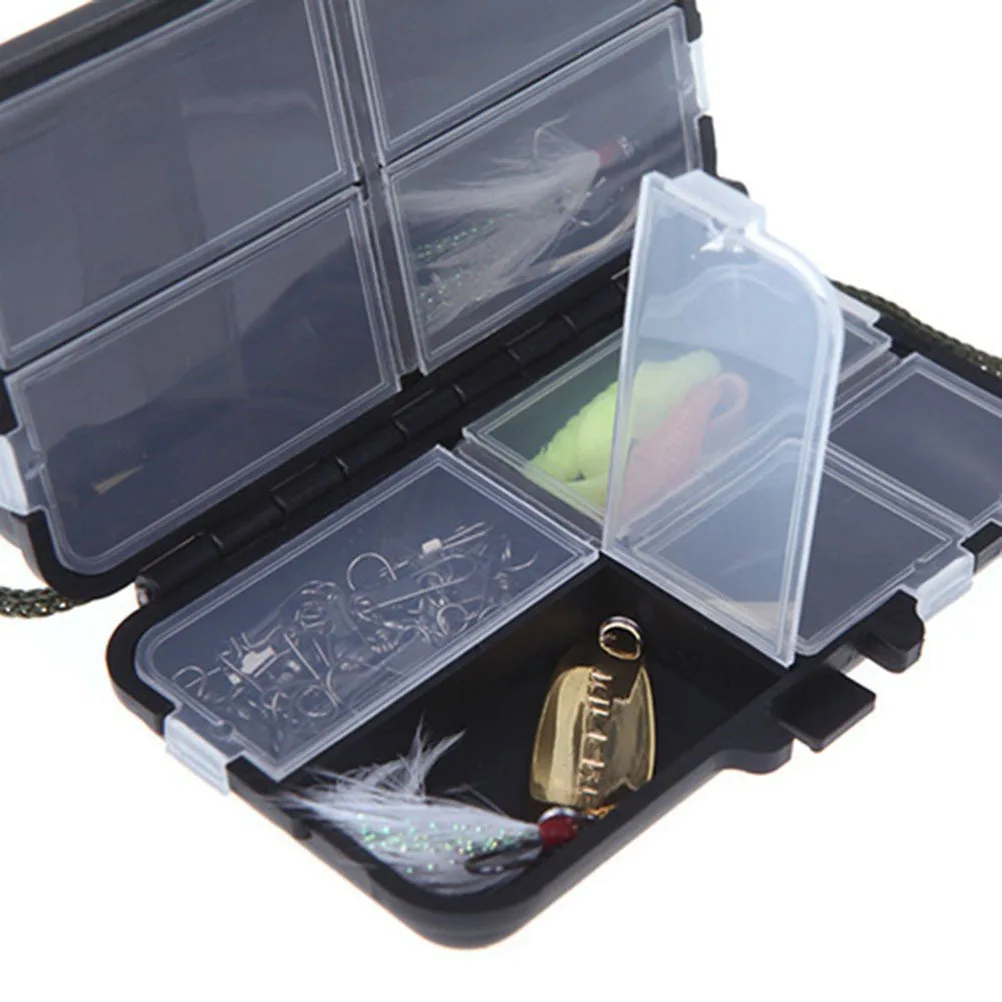 

11.5*7*3Cm Fishing Tackle Box Plastic Storage For Hooks Baits Lures Fishing Accessories Case Rig Box Tool Organizer