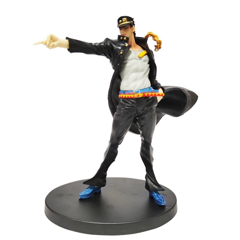 JoJo\'s Bizarre Adventure figura de acción de Jotaro Kujo, modelo de colección de PVC, muñeca, adornos, juguetes, regalos para días festivos, 16cm