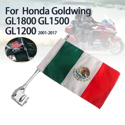 Flaga na motocykl bagażnik słup pionowa flaga do Honda GoldWing GL1800 GL1500 GL1200 2001-2017