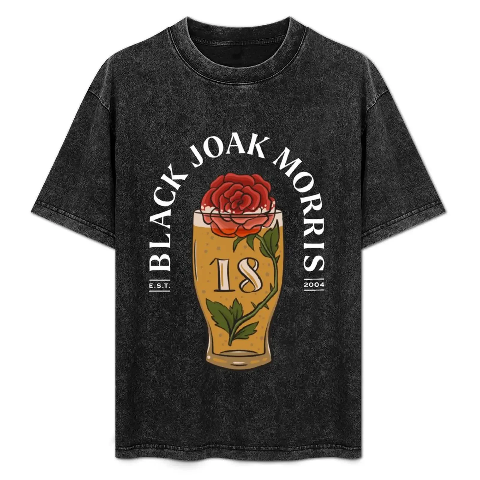 

Black Joak 18th Birthday White on Black T-Shirt Novelty Print Casual Tee Shirt
