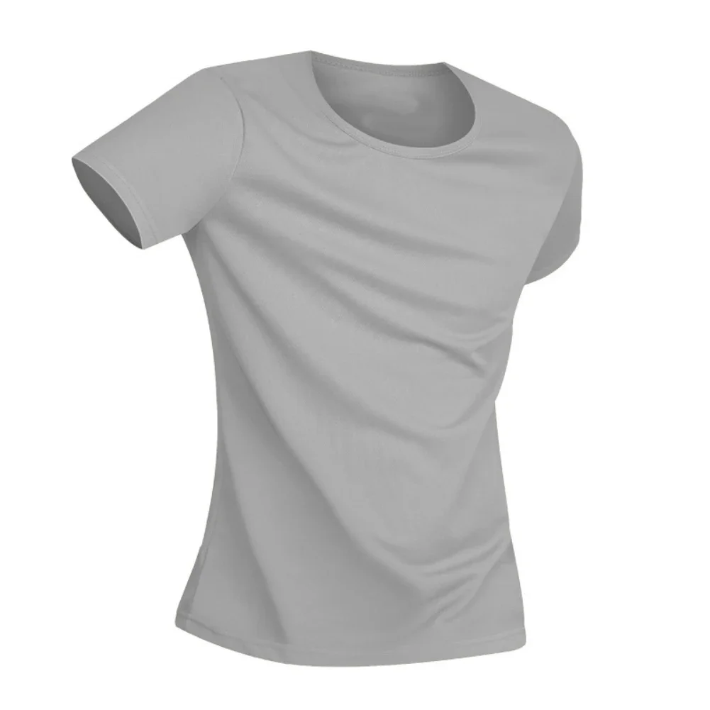 Kurzarm-T-Shirt mit rundem Kragen für Herren, Outdoor-Freizeit-Sport-Shirt, atmungsaktiv, Antifouling, wasserdichtes T-Shirt, große Größe