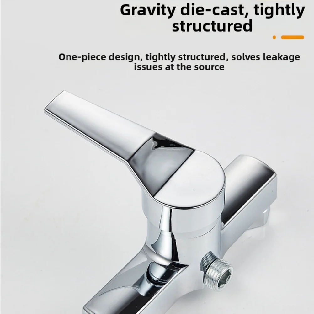 Wall Mounted Shower Mixer Valve G1/2 Upper Outlet Copper Alloy Single Handle Bathroom Faucet For Bathtub Bath Tap Accessories