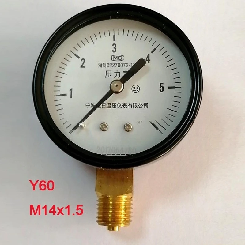 

Цифровой вакуумметр серии Y60 из нержавеющей стали для измерения положительного и отрицательного давления, предназначенный для различных видов оборудования.