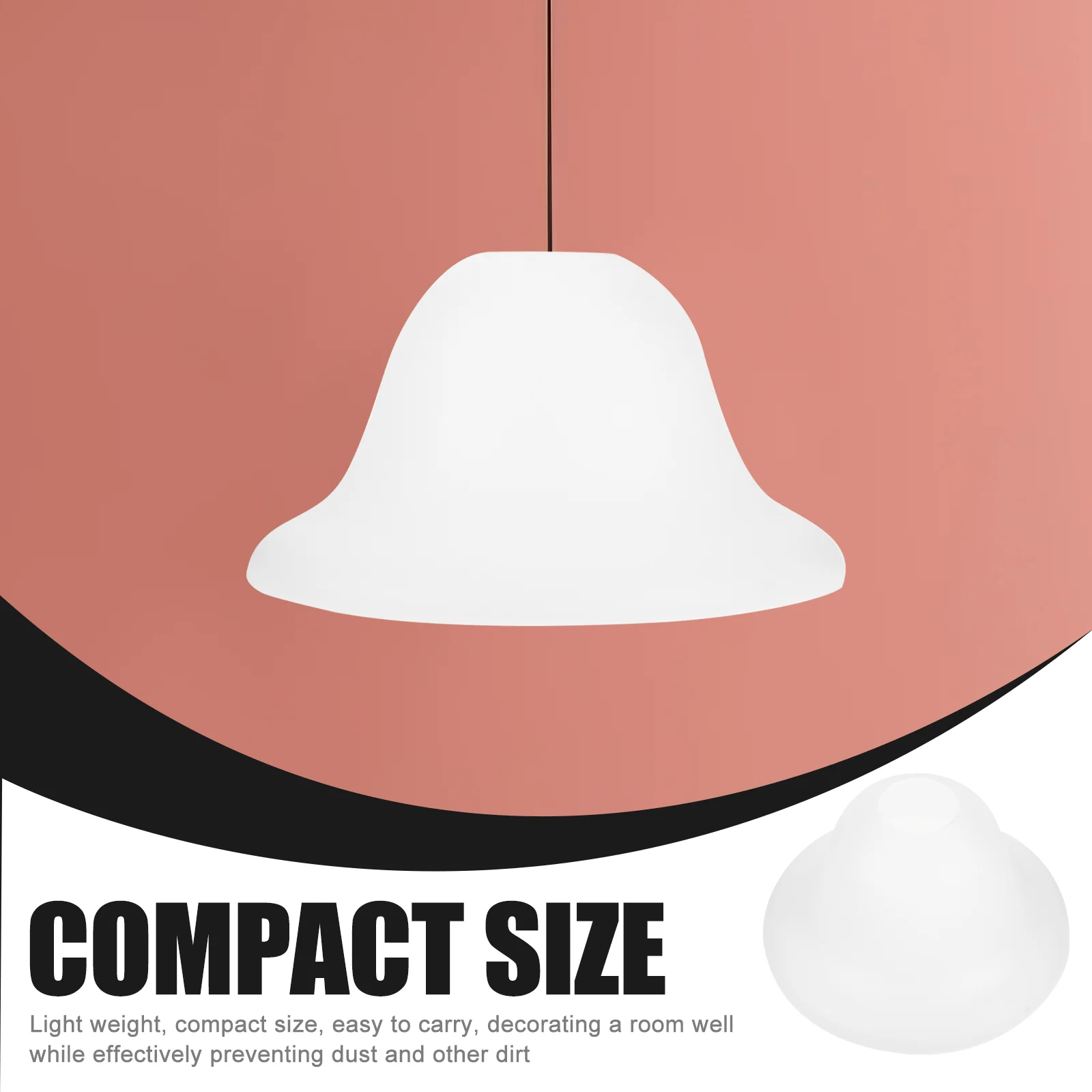 Paralume per prevenzione polvere da 2 pezzi Tavolo con copertura unica Scrivania in plastica a forma di ombrello semplice
