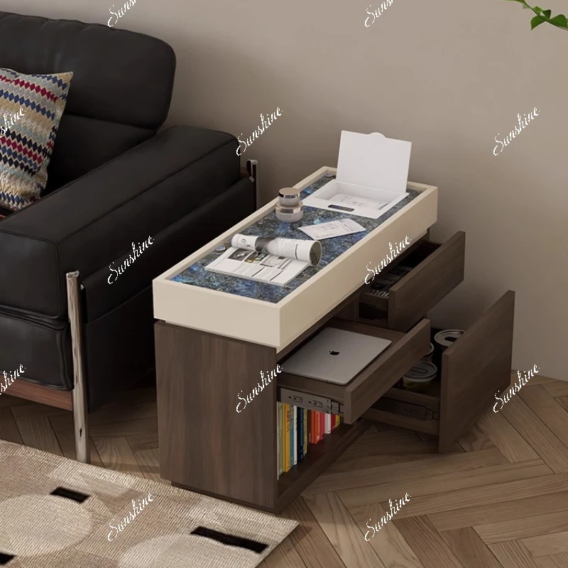 Wireless charging, integrated temperature control mask box sideboard, several living room sofas, side cabinets
