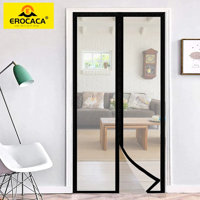 

EROCACA Winter Warm Windproof EVA Air Conditioning Curtain Heat Insulation Curtain Anti Mosquito Insect Fly Bugs Door Curtain