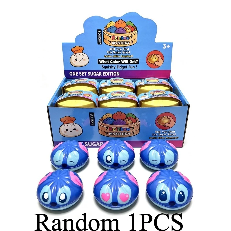 Mehrfach Ausdrucksstarkes Stitch Dumpling Blind Box Spielzeug, Tragbares Fidget Squishy, Kinderparty-Geschenk, Geburtstagsgeschenk