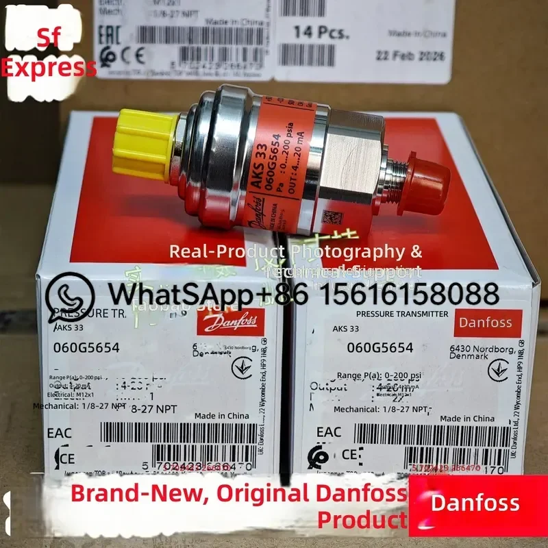 AKS33 060G5654 Danfoss Original Pressure Sensor Transmitter 060G5655 060GG1711 060GG1712