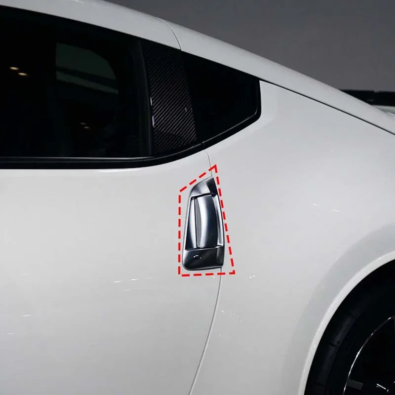 

Настоящее углеродное волокно для Nissan 370Z Z34 2009-2019, внешняя крышка ручки двери автомобиля, декоративная наклейка, внешние аксессуары автомобиля, 4 шт.