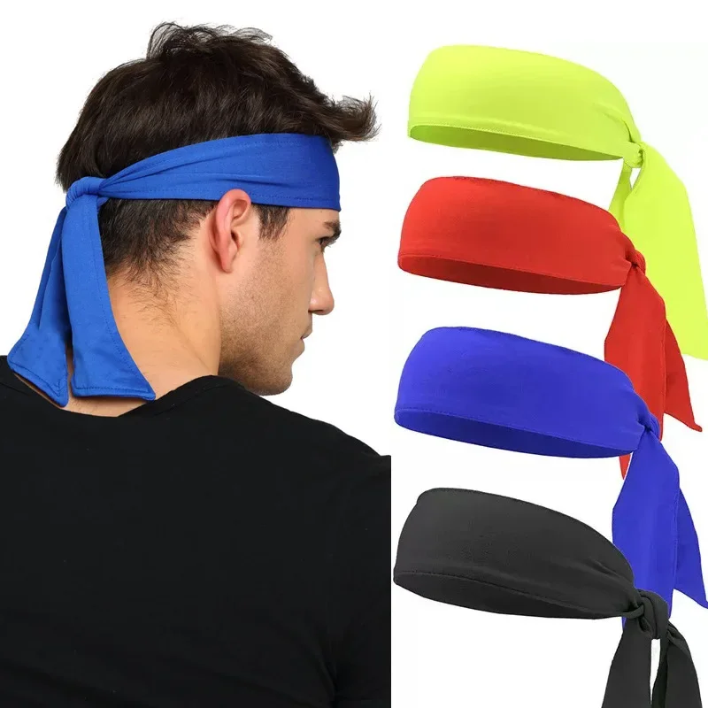 Fashion Bandanas Hairband Head Tie Sports Headband Tie for Running Tennis Karate Athletics Brief Style Hair Accessories