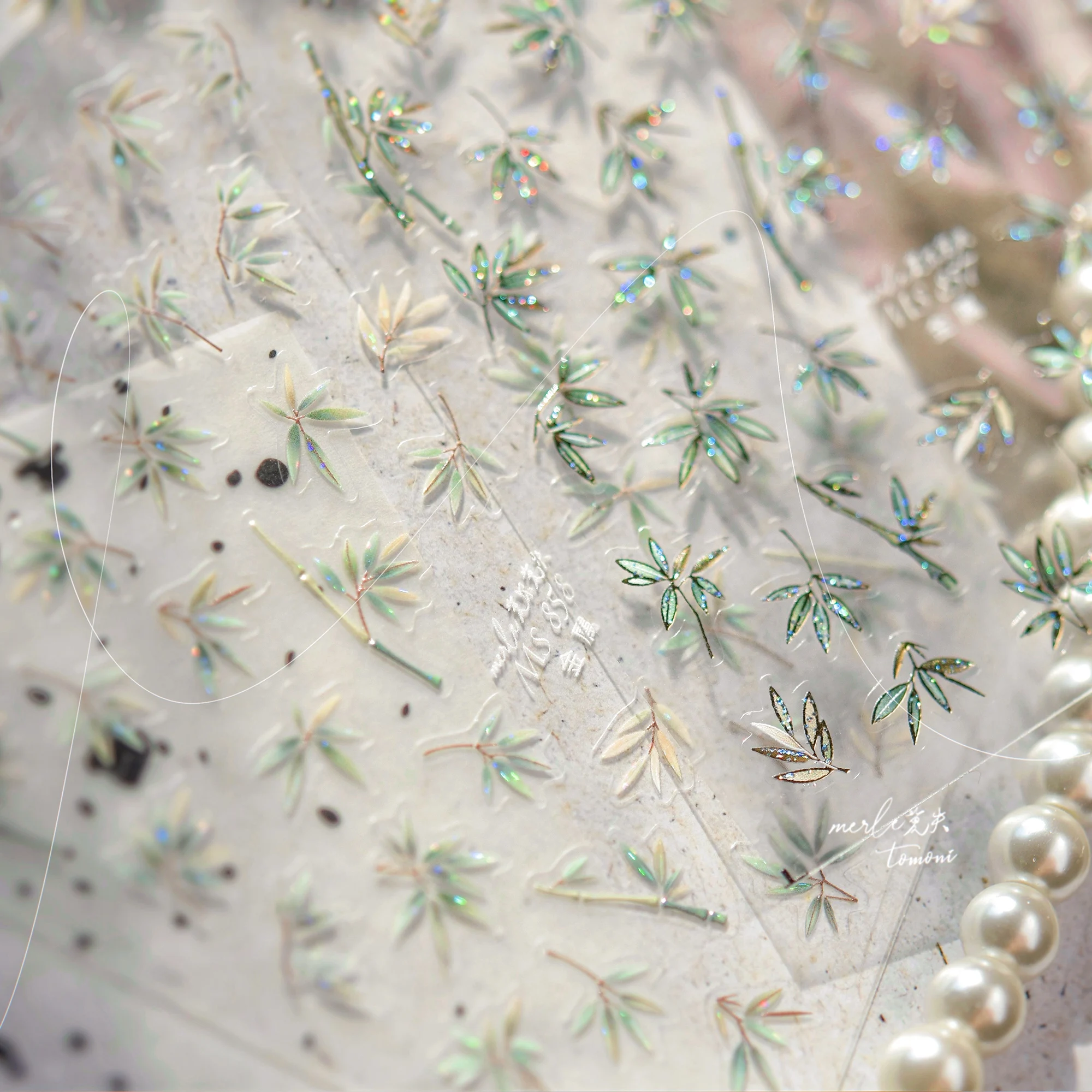 1 قطعة 5D البريق لامعة نمط مسمار ملصقات مسمار الفن Accessory المبهر بريق تحت عنوان المحمولة التجفيف السريع جرلي ملصقات #3