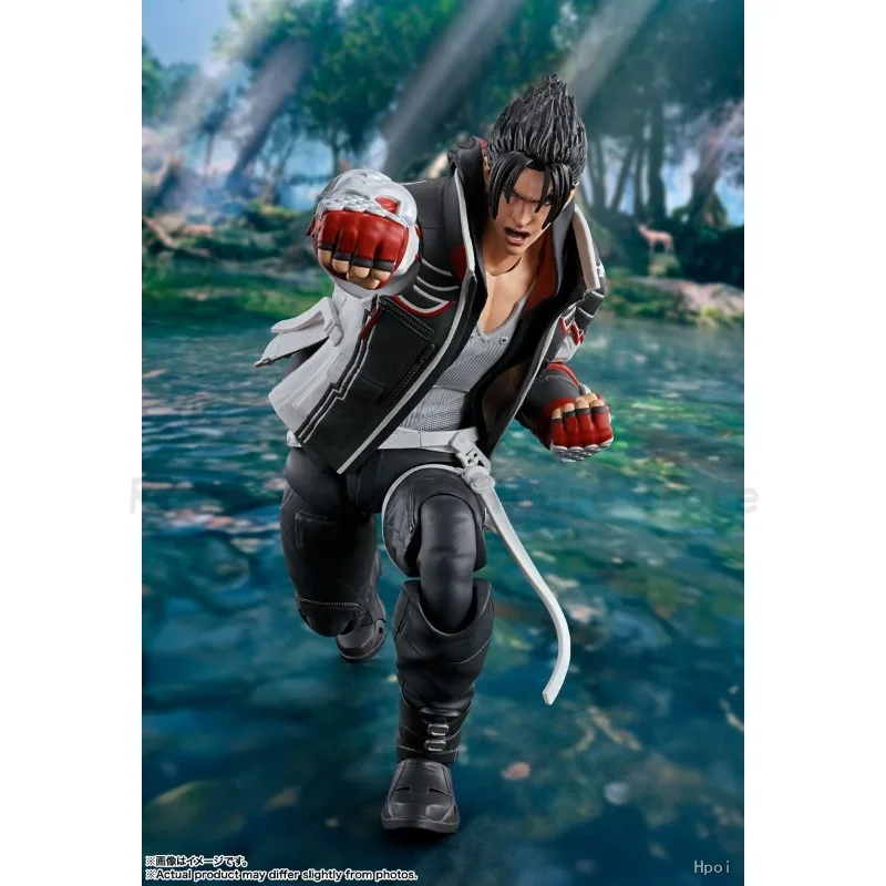 【재고 있음】오리지널 반다이 스피리츠 S.H.F TEKKEN 8 Jin Kazama 애니메이션 피규어 모델 장난감