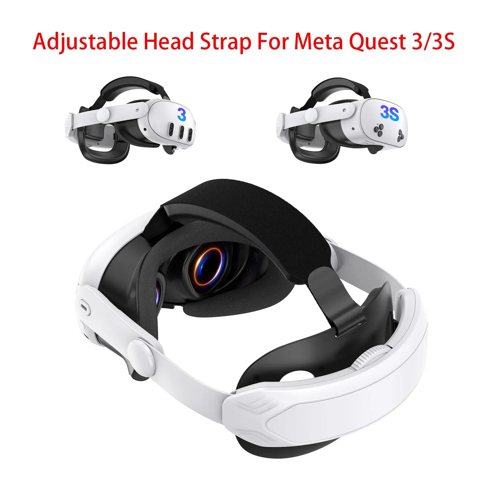 Correa de cabeza ajustable para Meta Quest 3/3S, diadema de repuesto mejorada, correa Elite para Oculus Quest 3S, accesorios de realidad virtual