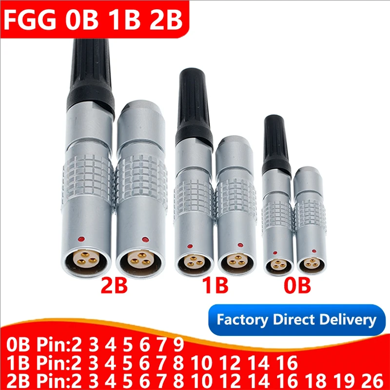 

PHG 0B 1B 2B floating female socket, welded cable type, push-pull self-locking connector, core 2 3 4 5 6 7 8 9 10 12 14 16 18 19