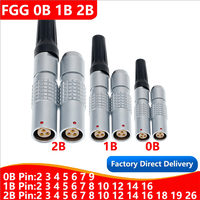 PHG 0B 1B 2B floating female socket, welded cable type, push-pull self-locking connector, core 2 3 4 5 6 7 8 9 10 12 14 16 18 19