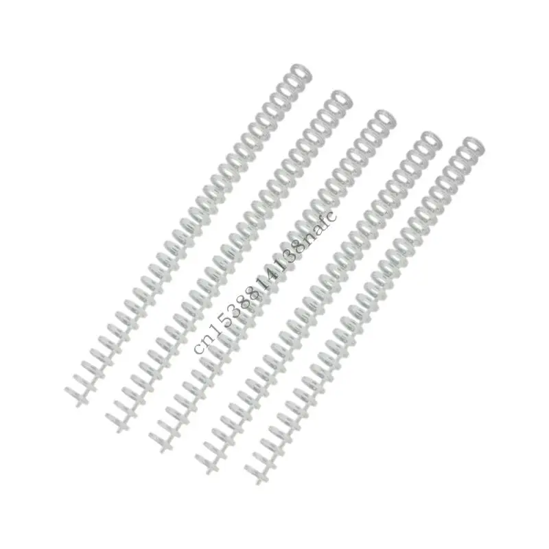 594F 5Pcs 12mm Plastic Binding Comb 30 Rings Binding Coil 30-Rings Binder Spine for Refillable Journal Planner Notebook