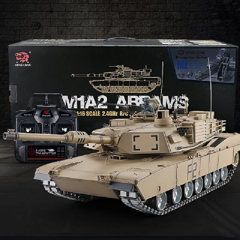SJY-3918 armée américaine M1A2 abrams bataille principale précieuse 2.4G Simulation militaire télécommande précieuse