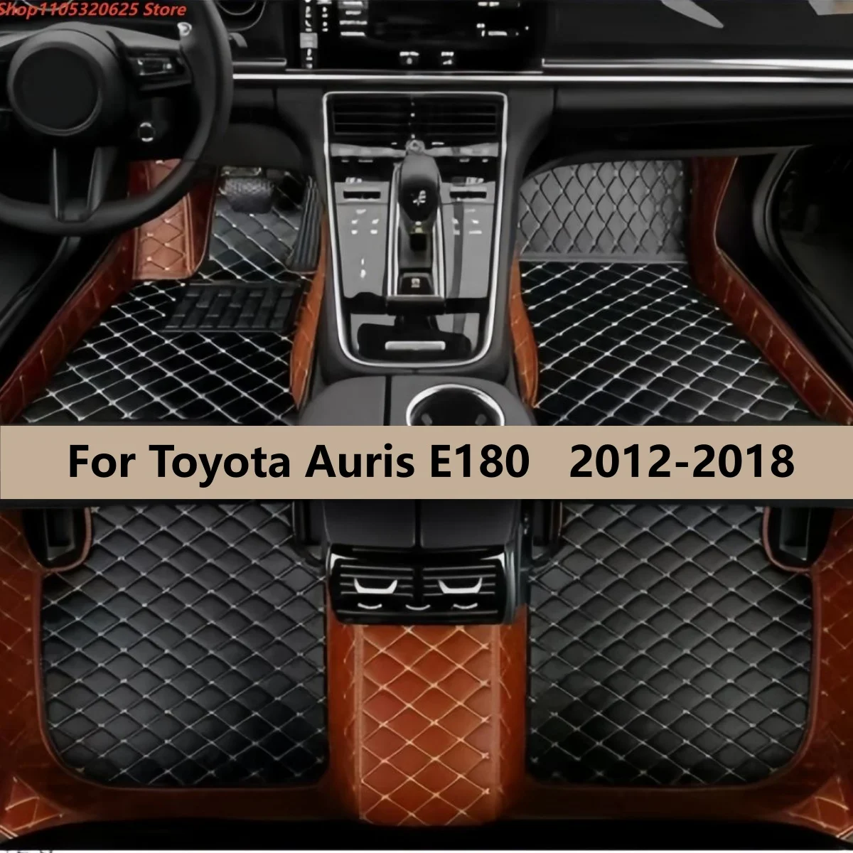 

Автомобильные коврики для Toyota Auris E180 2012-2018, полный комплект, кожаные, аксессуары для авто