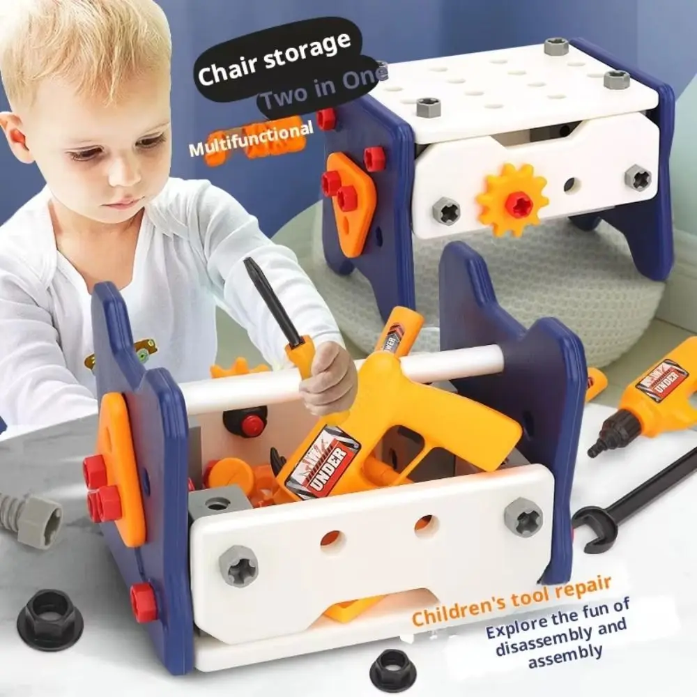 40/56/58Pcs Children's Play Repair Tool Set with Screwdrivers Play Screw Pretend Tools Kit Gift Plastic Construction