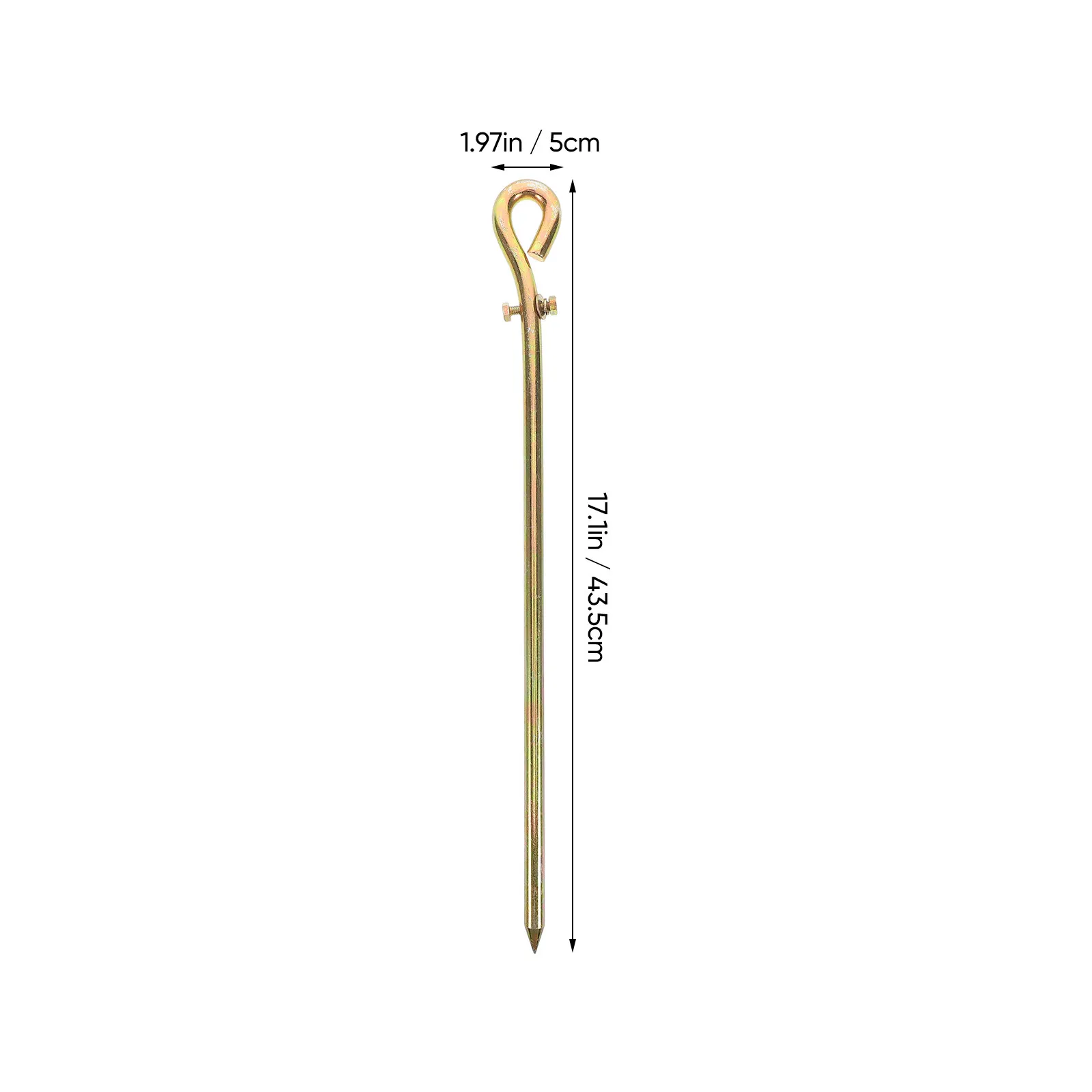 1Set Portable Ground Rod Sturdy Earthing Rod for Electric Fence Generator Antenna Satellite Outdoor Grounding Wire Kit