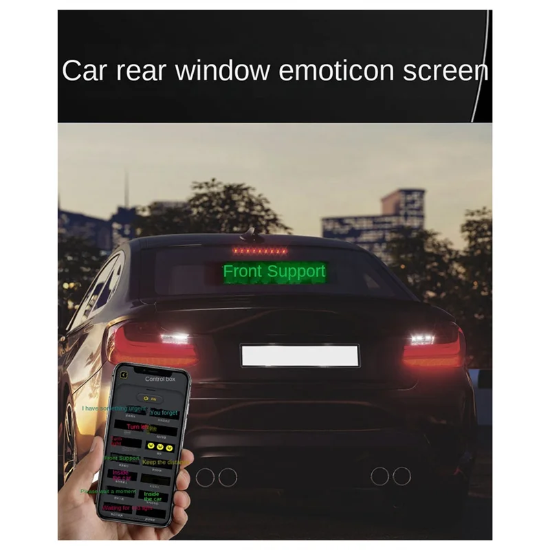 AA84 LED Matrix Panel Programmable Flexible Screen IP65 Display Animation Message Scrolling Sign APP Control Cars Shop Bar