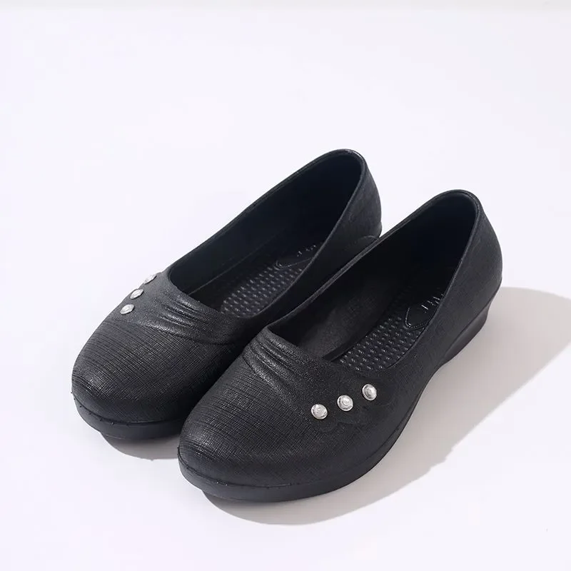 

zapatos de mujer women classic rubber light weight spring slip on flat loafers sapatos femininas lady fashion comfy shoes ga186