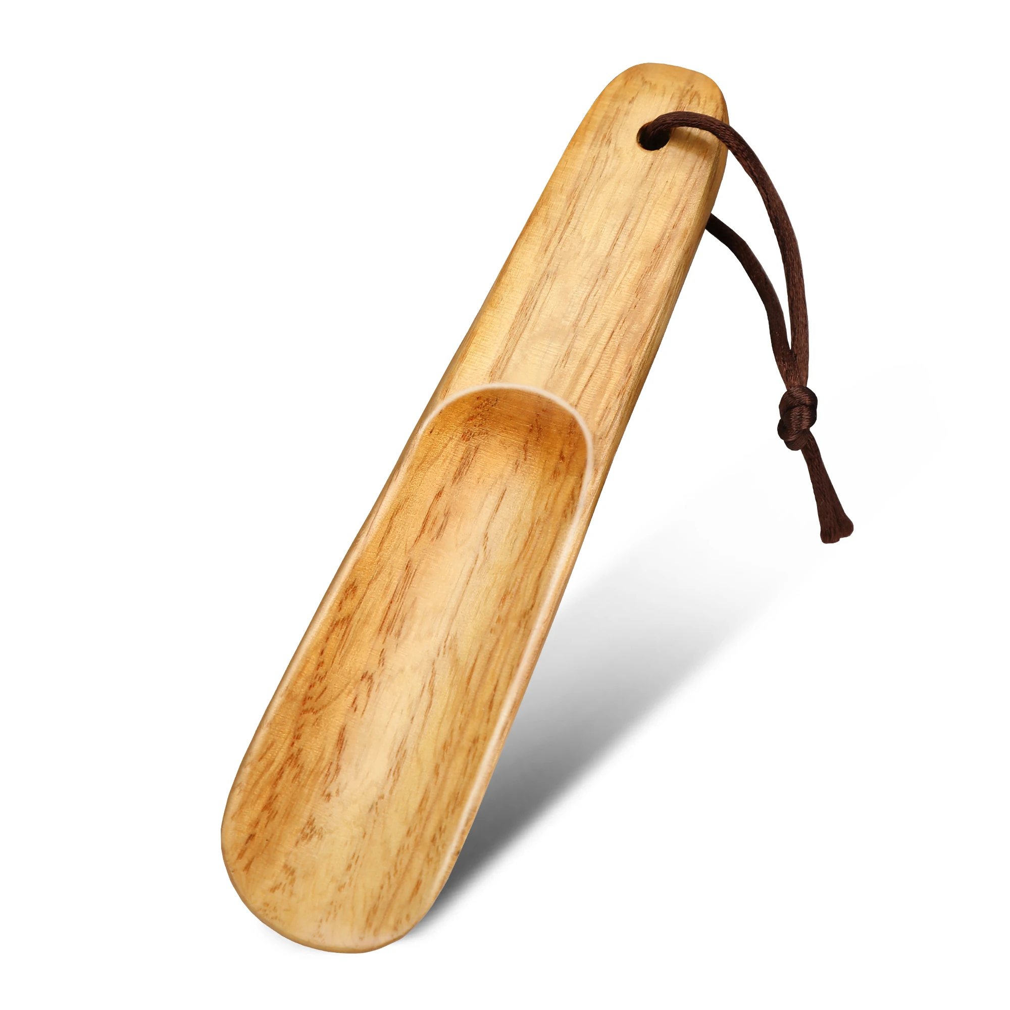 Mini elevador de zapatos portátil de madera maciza de 16CM, herramientas para el hogar, accesorios para zapatos, cuchara para zapatos, cuernos de zapatos de madera para personas mayores