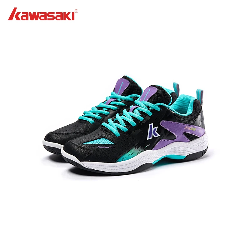 Kawasaki marca sapatos esportivos anti torção absorção de choque sapatos de badminton profissional para homem e mulher 2024 b3333