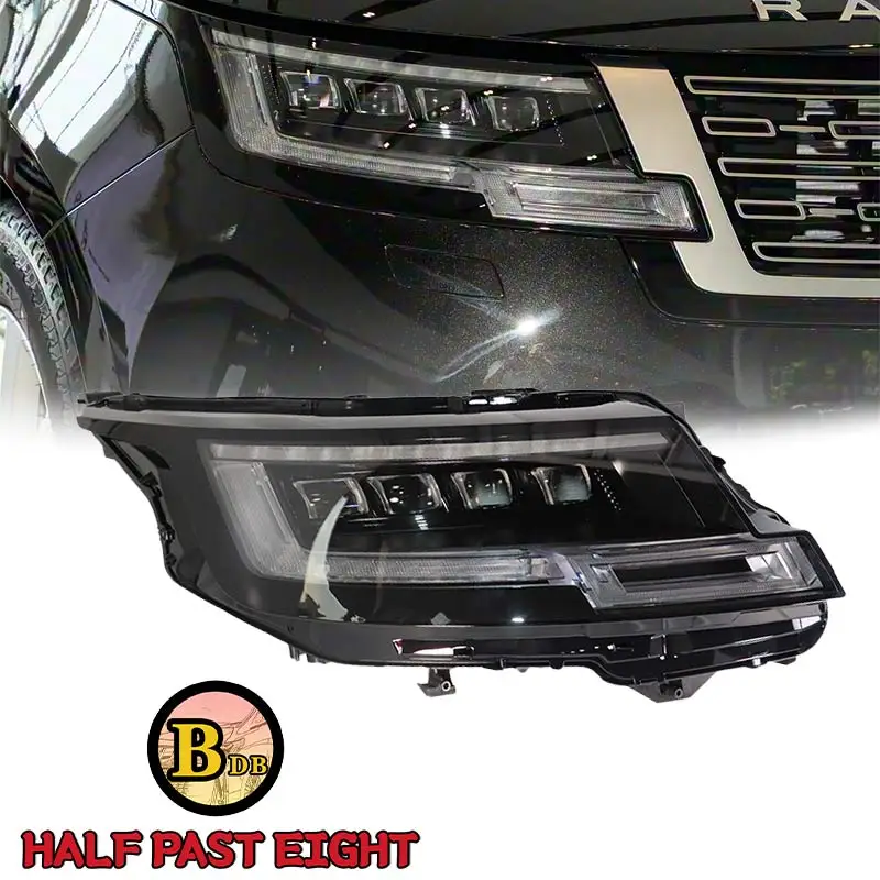 Fit for Range Rover vogue Led Headlights with L460 2023-2026 Models for Range Rover vogue LWB 4 Lenss Mid Version Led Hedalights