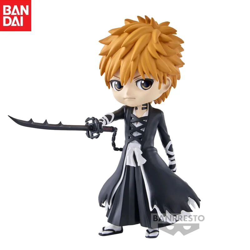 

In Stock Bandai Original Q Posket Anime BLEACH Kurosaki Ichigo Action Figure Model Holiday Gifts