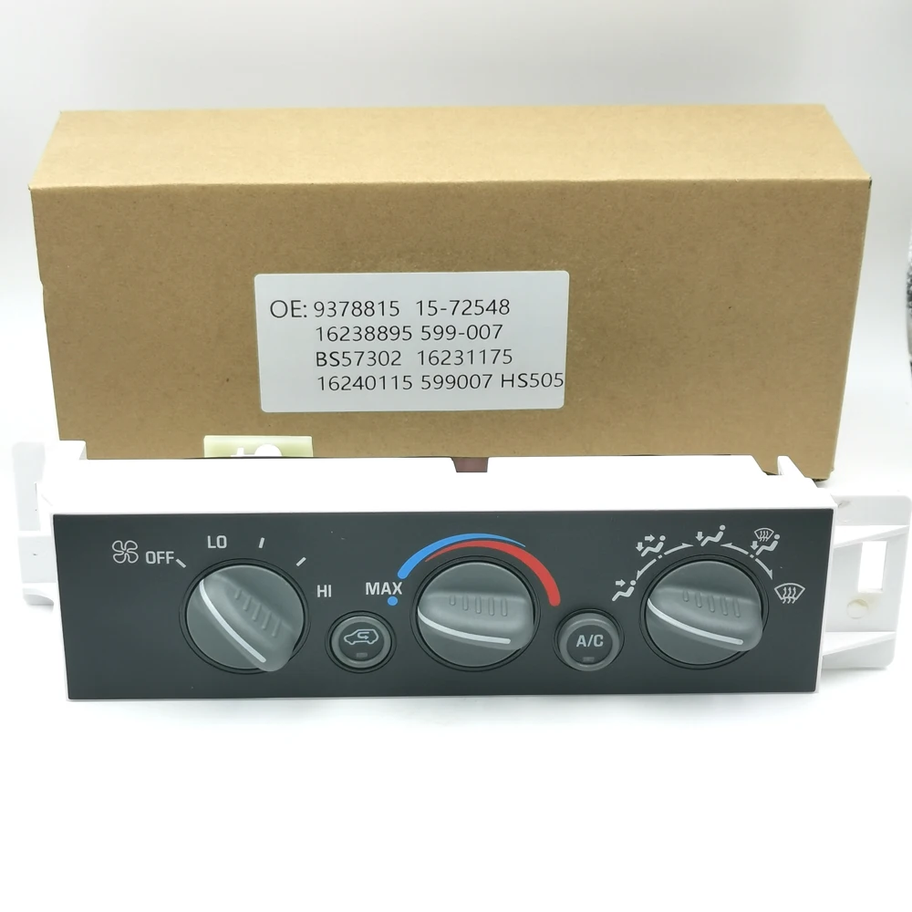 

9378815 15-72548 16238895 599-007 AC Heater Control Panel For 1996-2000 Chevy GMC C1500 K1500 C2500 C3500