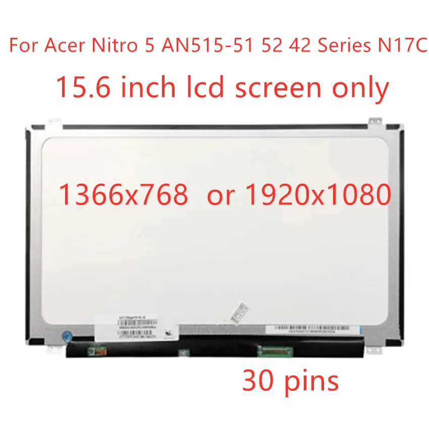 Replacment For Acer Nitro 5 AN515-51 52 42 Series N17C1 15.6