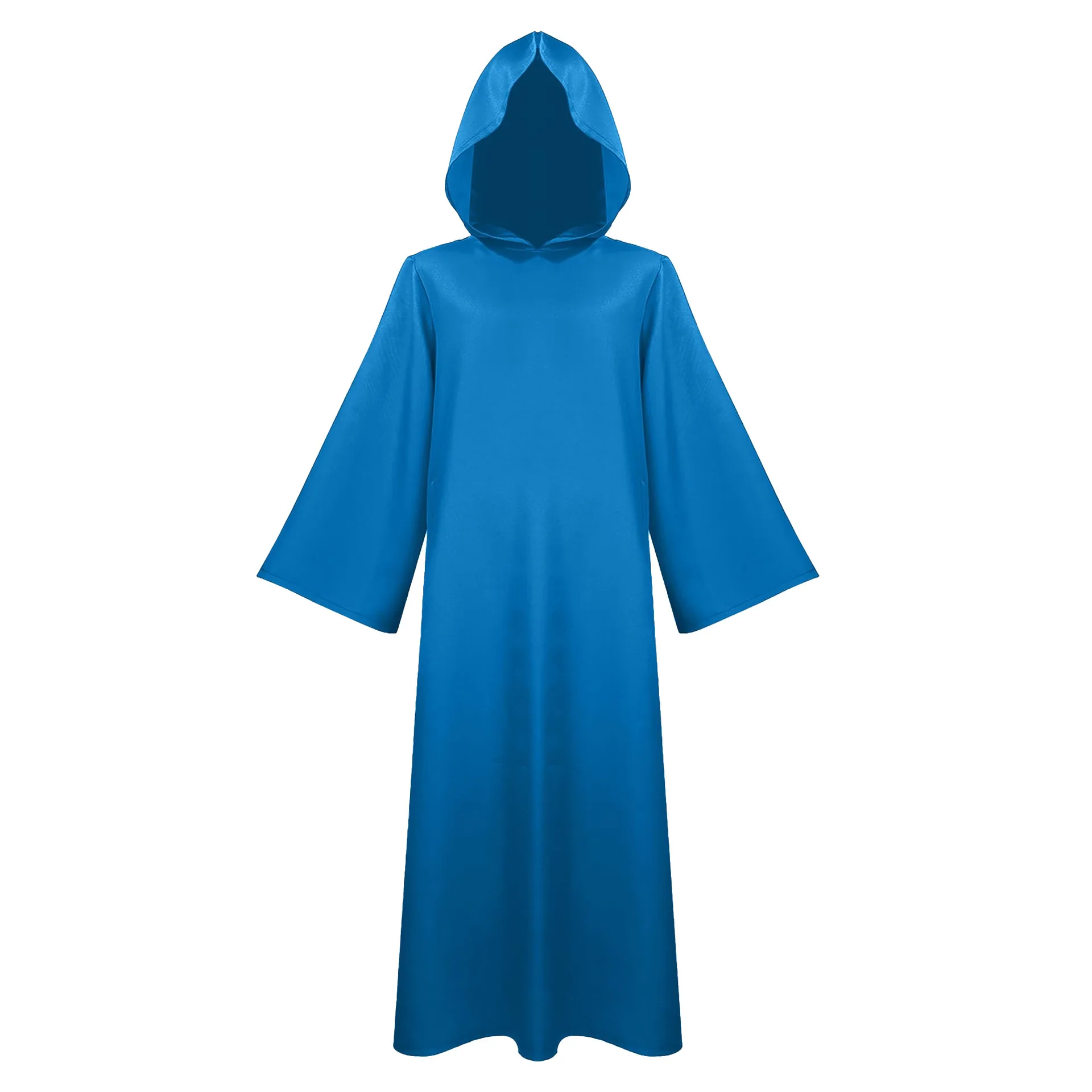 Halloween Men Medieval Monk Robes Costumes Wizard Costumes Priest Costumes Long Robe Black Cloak