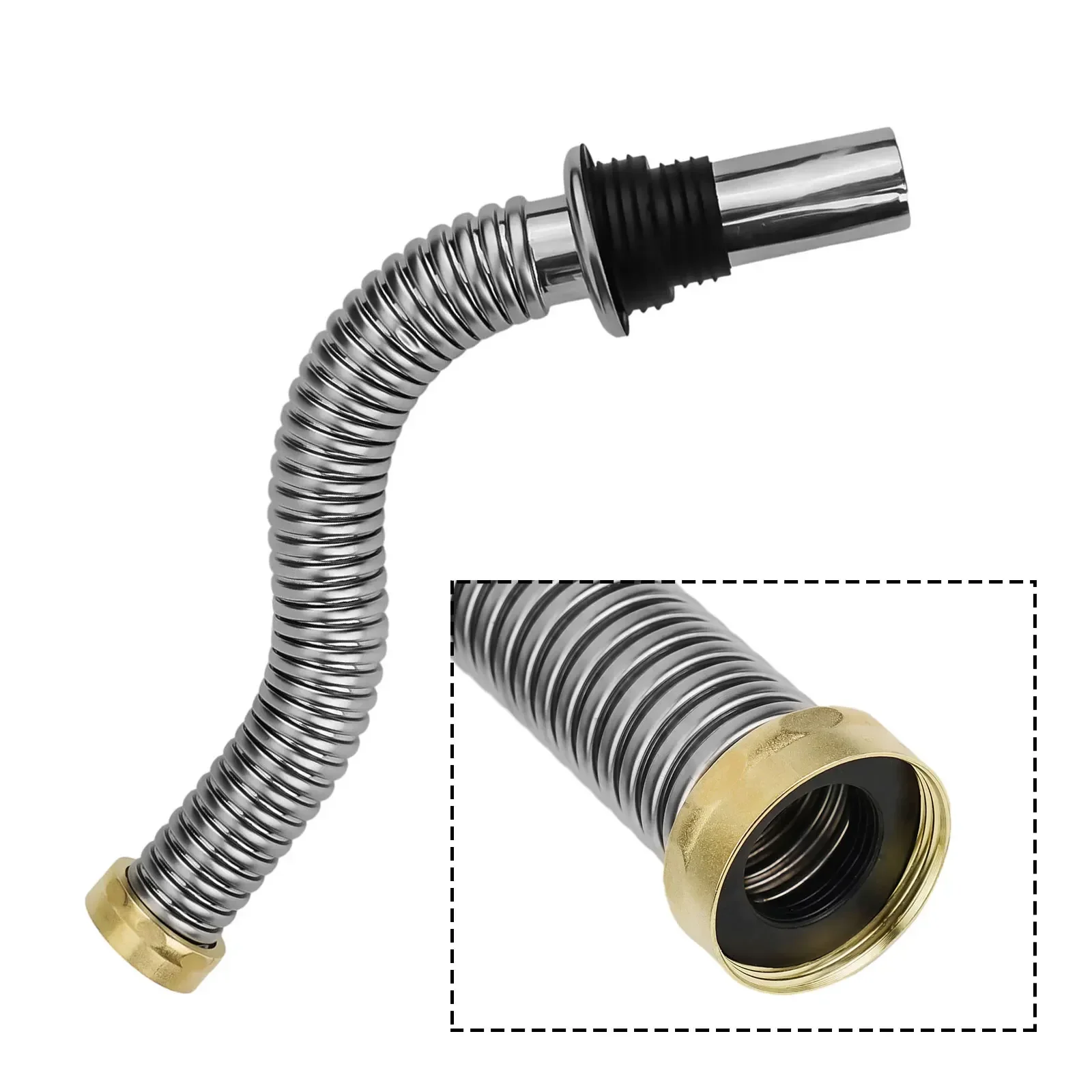 40Cm 60Cm Stainless Steel Kitchen Sink Siphon Waste Drain Flexible Pipe Hose Home Retractable Drainage Tube High Quality