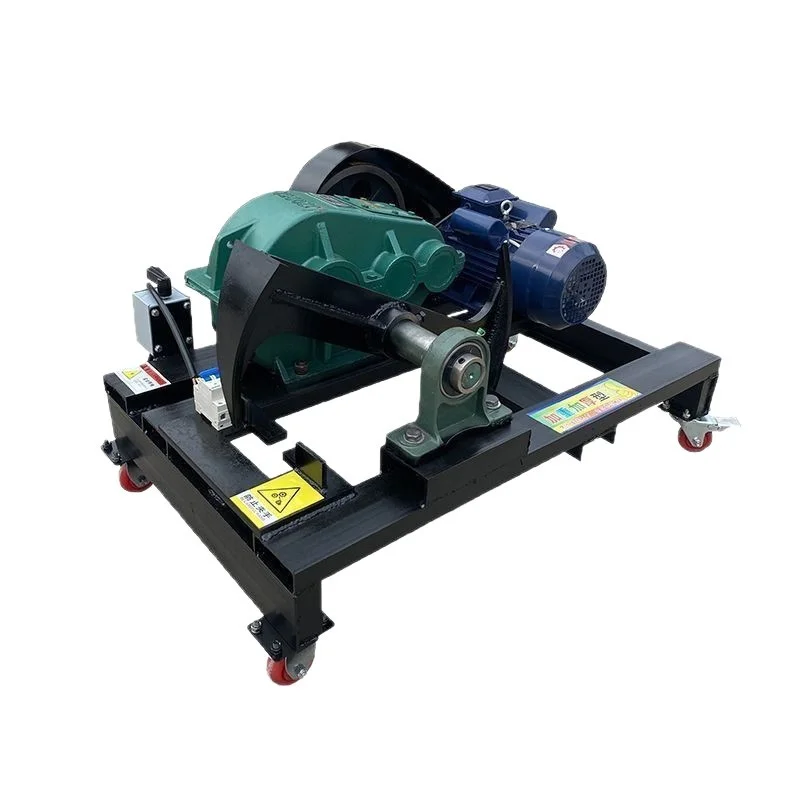 High-Horsepower Fully Automatic 220V Electric Log Splitter, Household Rural Firewood Cutting Splitting Machine