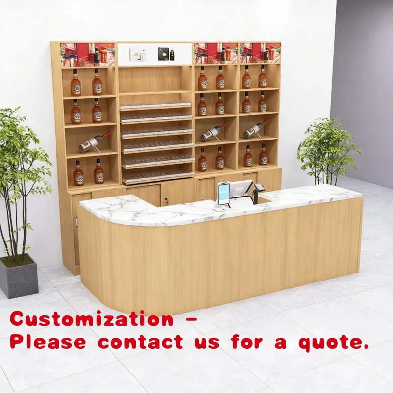 

Customize.Attractive Wooden Customized Supermarket Cashier Combination Checkout Counter