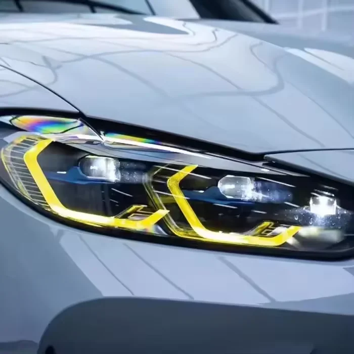 Dual color module LED headlights DRL module yellow white, suitable for BMW M3 M4 G22 G23 G80 G82 2021-2023
