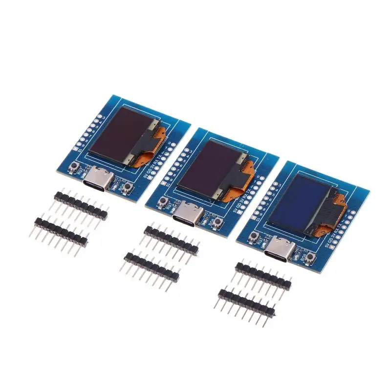 

ESP32-C3 Макетная плата OLED-дисплей Экран Wi-Fi Bluetooth Модуль IoT Керамическая антенна Модуль микроконтроллера 0,96/1,3 дюйма