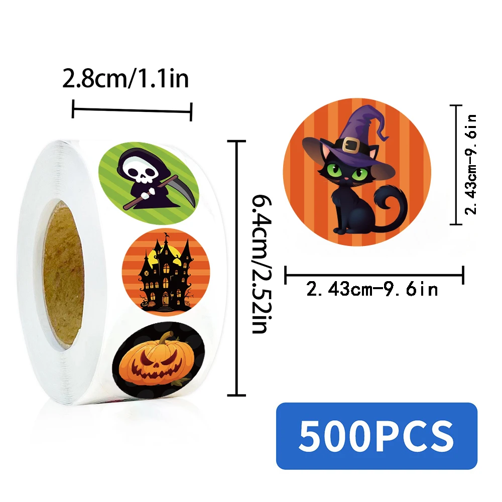 500/2500 SZTUK Naklejek na Halloween, Naklejki na Laptopa, Bagaż, Personalizacja, Deskorolka, Do Salonu, Do Domu, Naklejki Harajuku