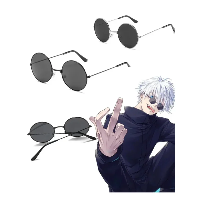 

Jujutsu Kaisen Gojo Satoru Cosplay Glasses Anime Halloween Black Glasses Costume Accessories Cosplay Anime