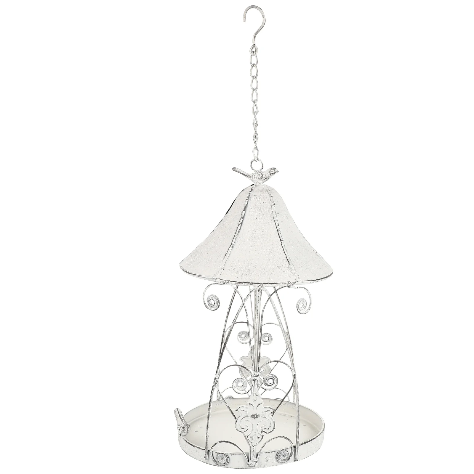 

Wrought Feeder Garden Decoration Hanging Iron Feeding Tool For Parrot Lark Yellow Bird Eco-Friendly Ornament Accessory