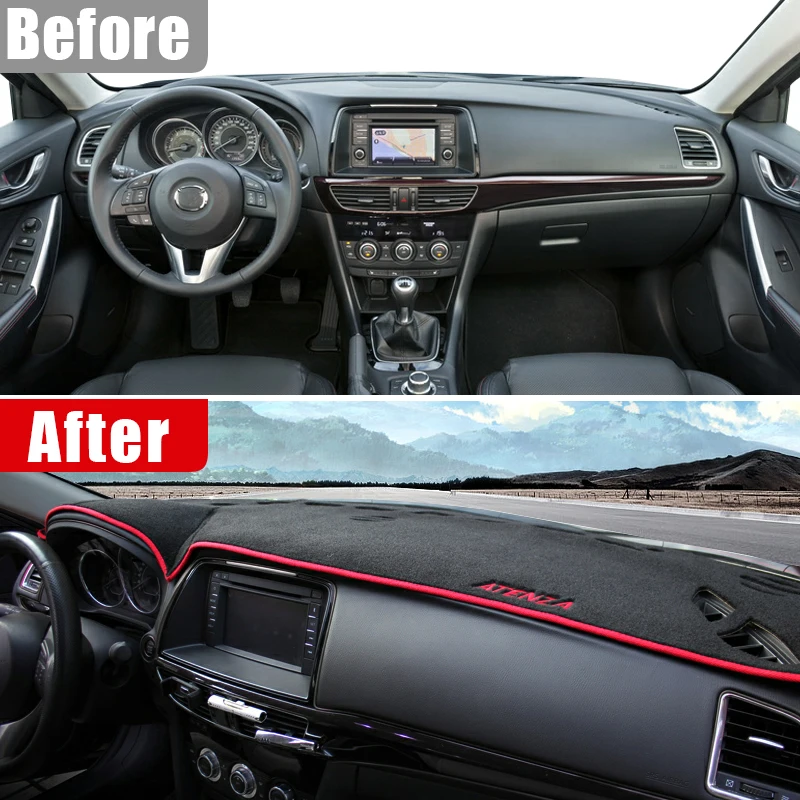 For Mazda 6 Atenza GJ 2013 2014 2015 Car Dashboard Cover Avoid Light Mats Non-Slip Pad Instrument Carpets Protector Accessories