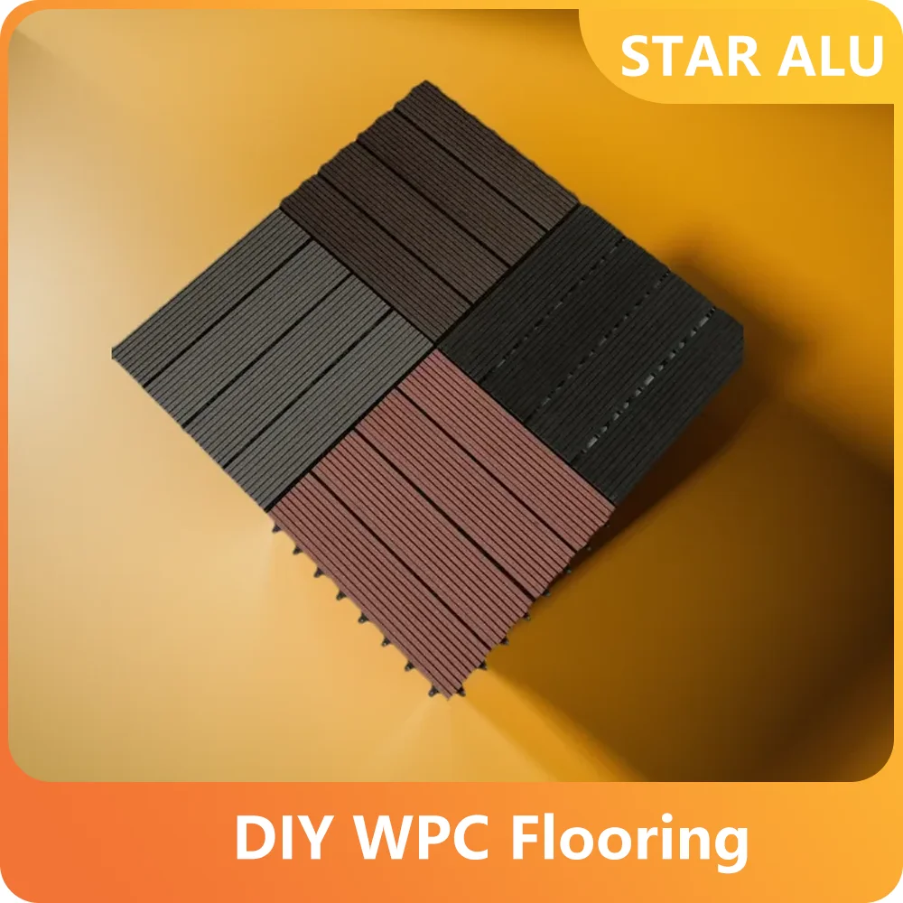 

（11pcs）DIY UV resistant and anti slip WPC composite pavement drawing technology suitable for outdoor, indoor, garden, balcony